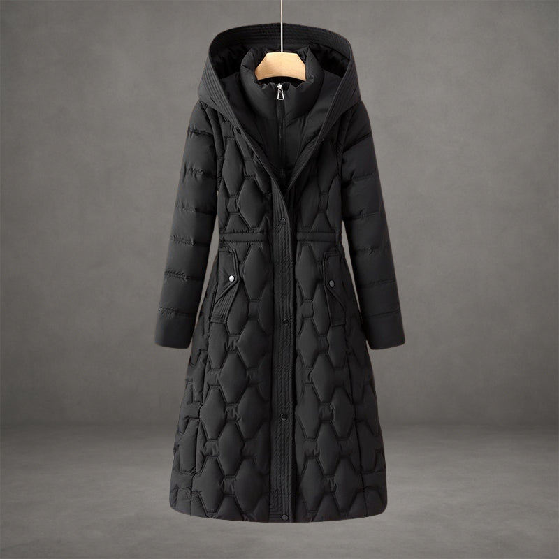 Salome | Waterproof Hooded Puffer Long Coat