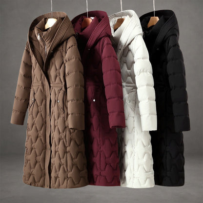 Salome | Waterproof Hooded Puffer Long Coat