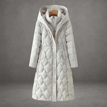 Salome | Waterproof Hooded Puffer Long Coat