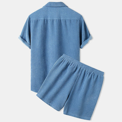 Ethan | Men's Velvet Short Set