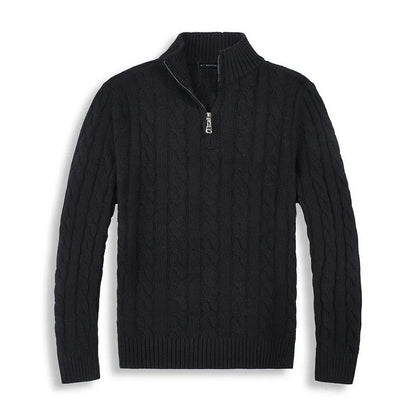 Archie | Men's Quarter-Zip Cable Knit Sweater