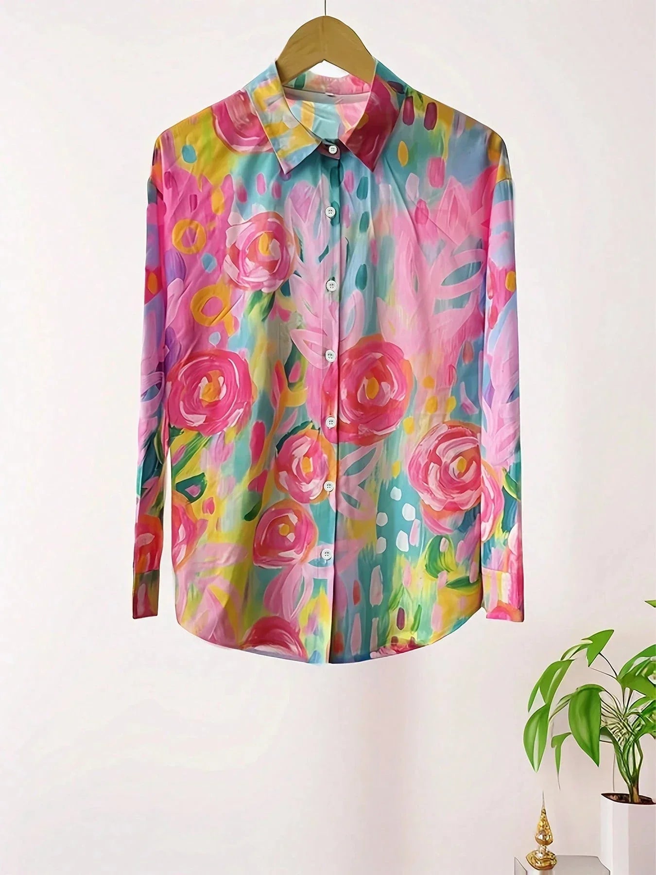 Annika | Colourful Printed Long Sleeve Top