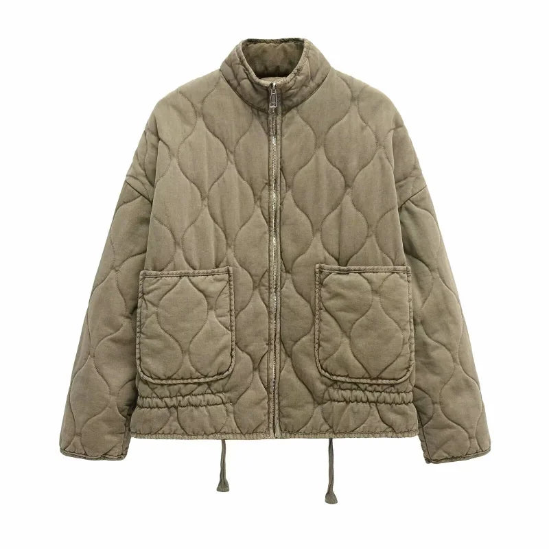 Petra | Women's Vintage Quilted Cotton Puffer Jacket