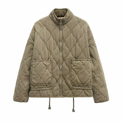 Petra | Women's Vintage Quilted Cotton Puffer Jacket