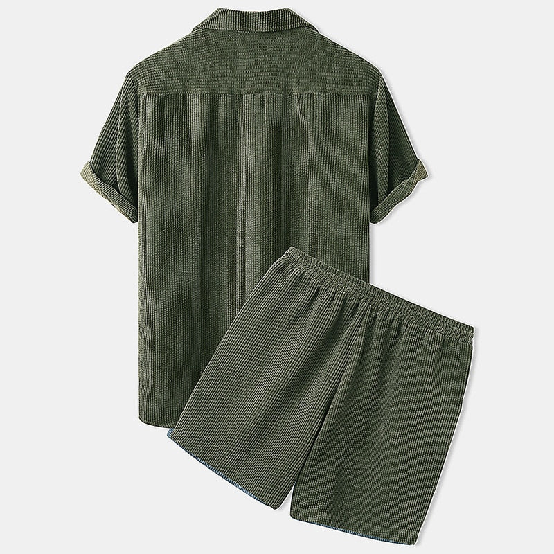Ethan | Men's Velvet Short Set