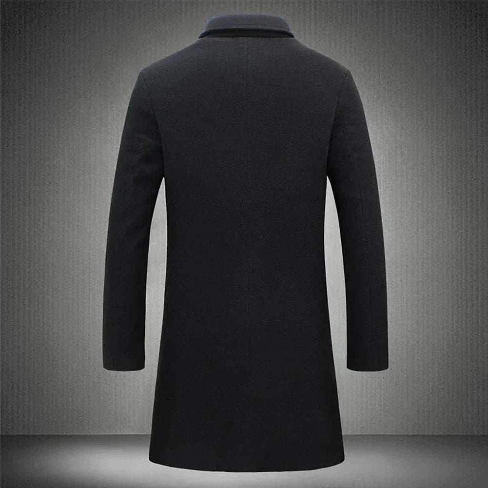 Gideon | Slim Fit Long Overcoat