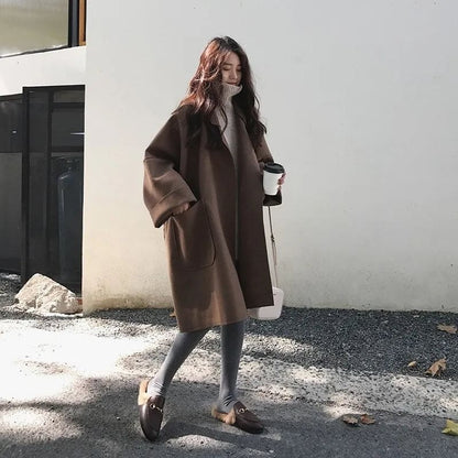 Elodie | Longline Wool-Blend Coat