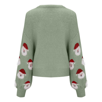 Lucia | Christmas Jumper Day Santa Print Relaxed