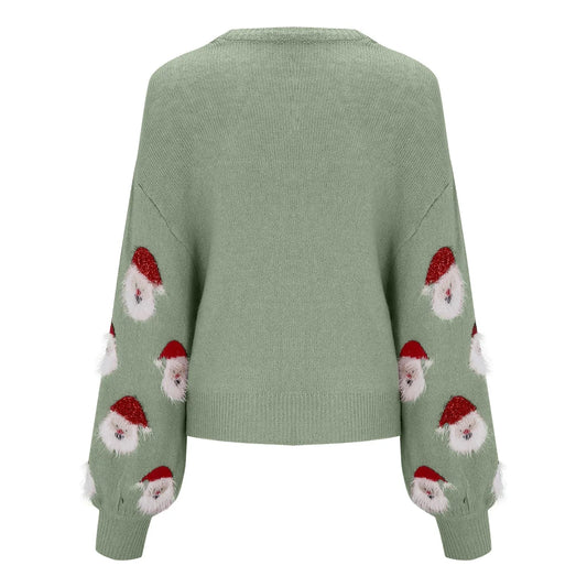 Lucia | Christmas Jumper Day Santa Print Relaxed