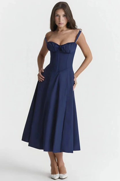 Linsay | Corset Bodycon Midi Dress