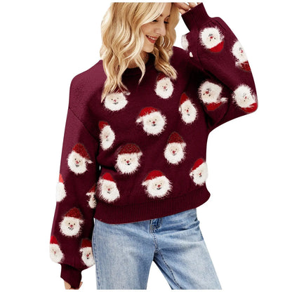 Lucia | Christmas Jumper Day Santa Print Relaxed