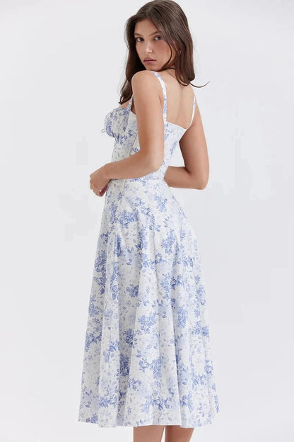 Linsay | Corset Bodycon Midi Dress