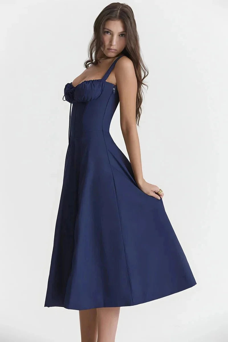 Linsay | Corset Bodycon Midi Dress