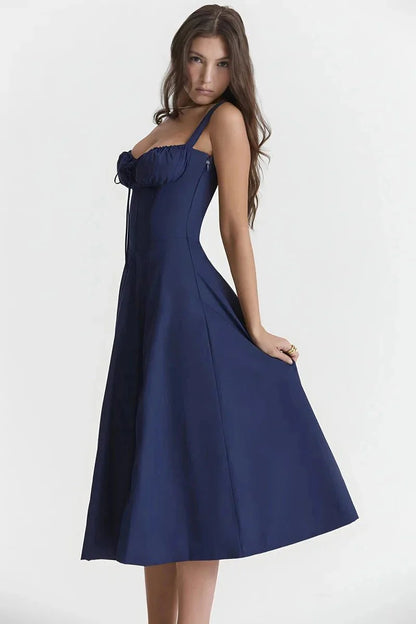 Linsay | Corset Bodycon Midi Dress