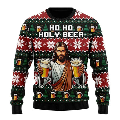 Gaspar | Mens Xmas Jumpers Beer Motif Knit