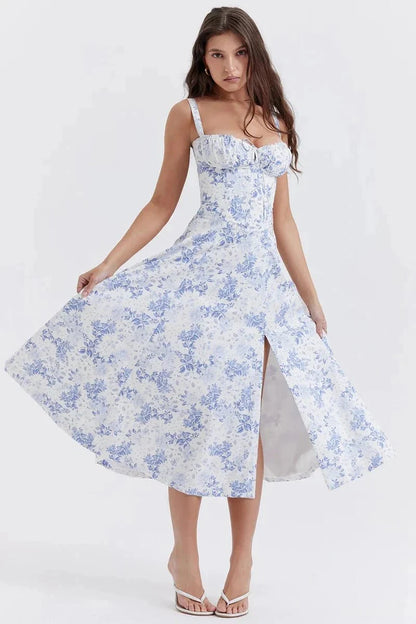 Linsay | Corset Bodycon Midi Dress