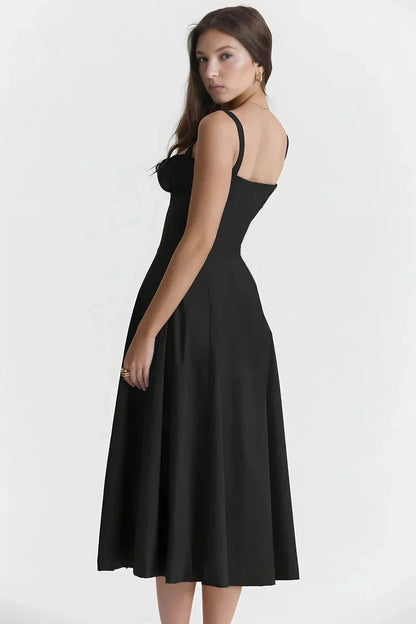 Linsay | Corset Bodycon Midi Dress