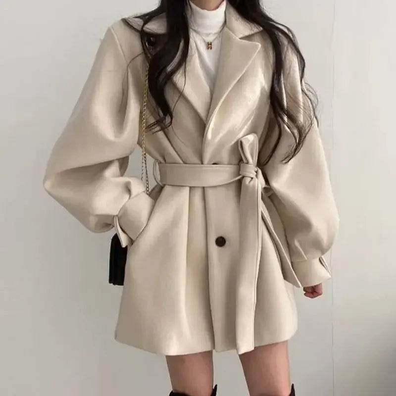 Kara | Women's Belted Wrap Mini Coat