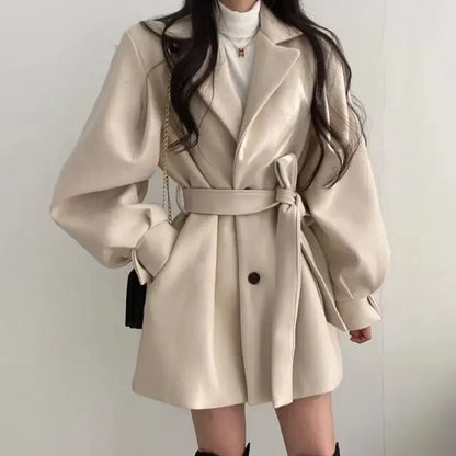 Kara | Women's Belted Wrap Mini Coat