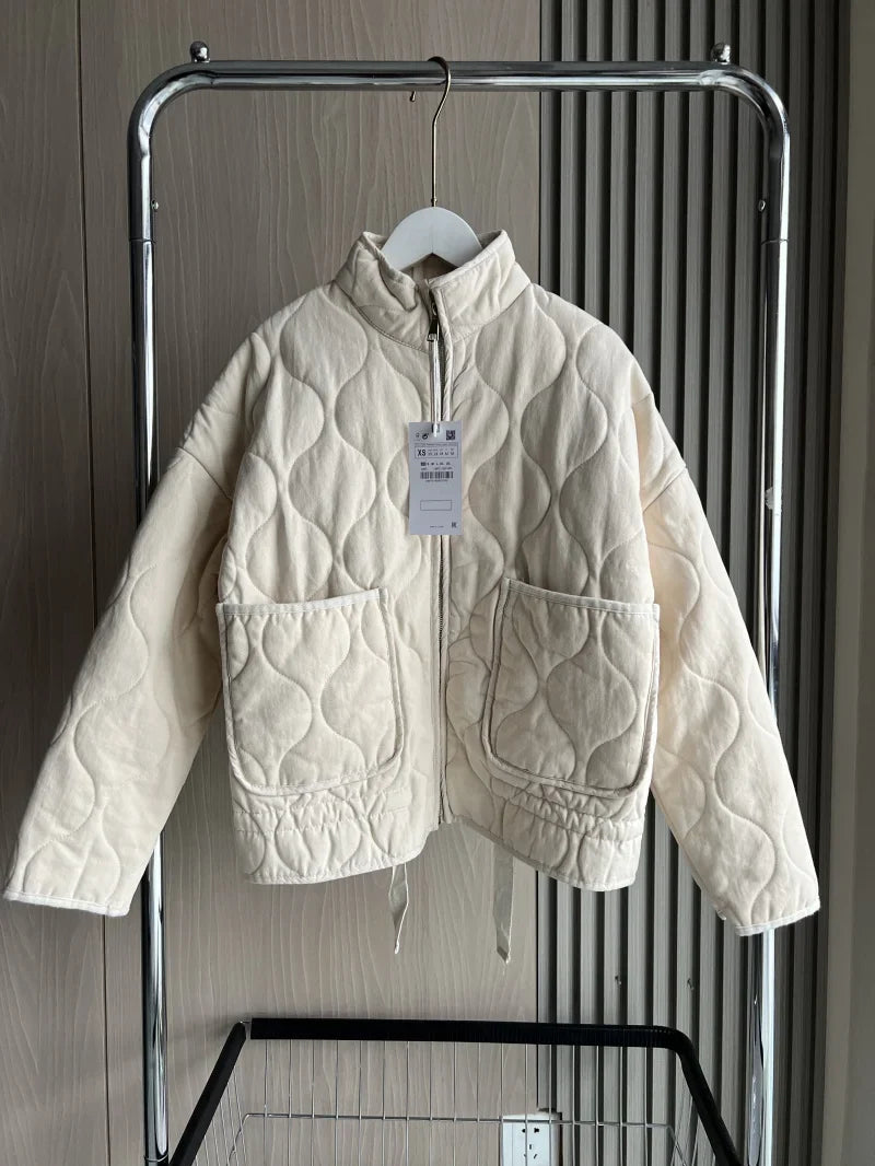 Petra | Women's Vintage Quilted Cotton Puffer Jacket