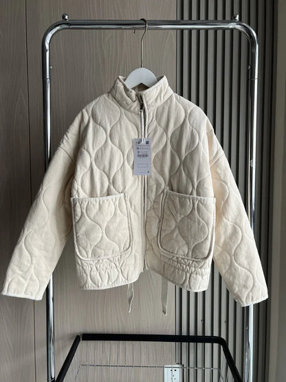 Petra | Women's Vintage Quilted Cotton Puffer Jacket