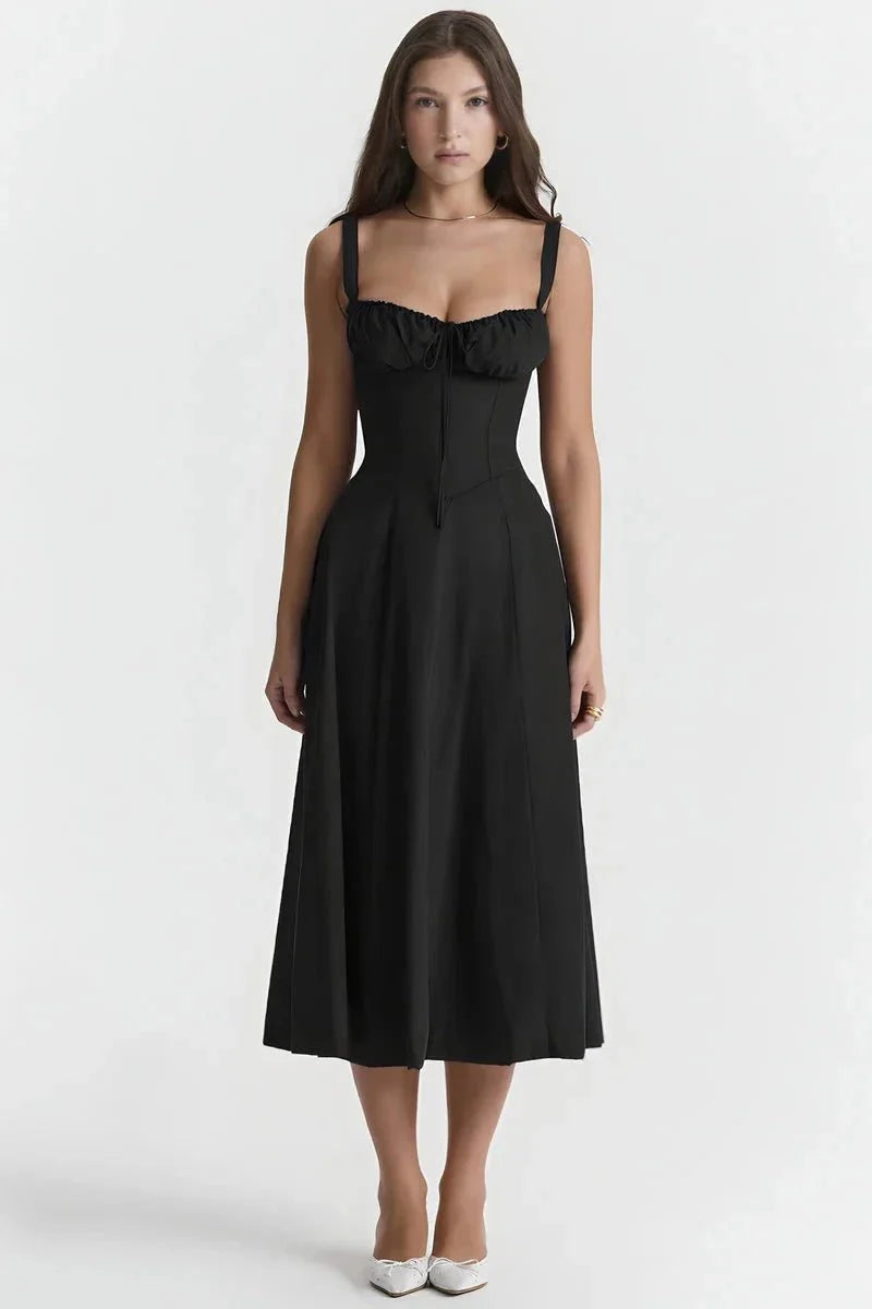 Linsay | Corset Bodycon Midi Dress