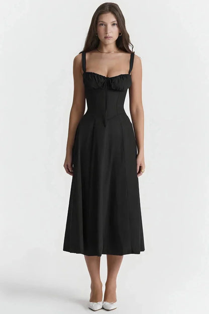 Linsay | Corset Bodycon Midi Dress