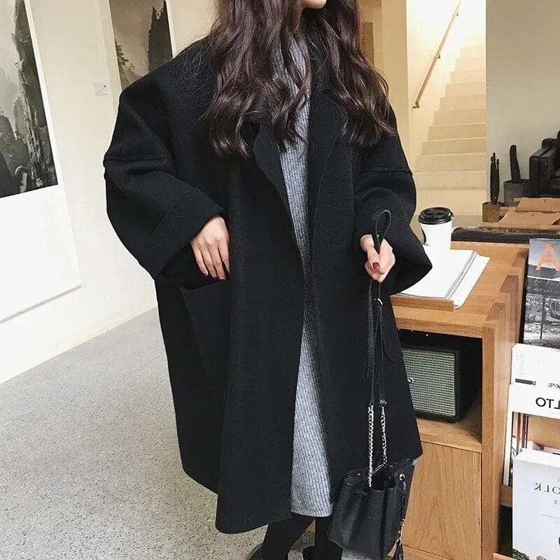 Elodie | Longline Wool-Blend Coat