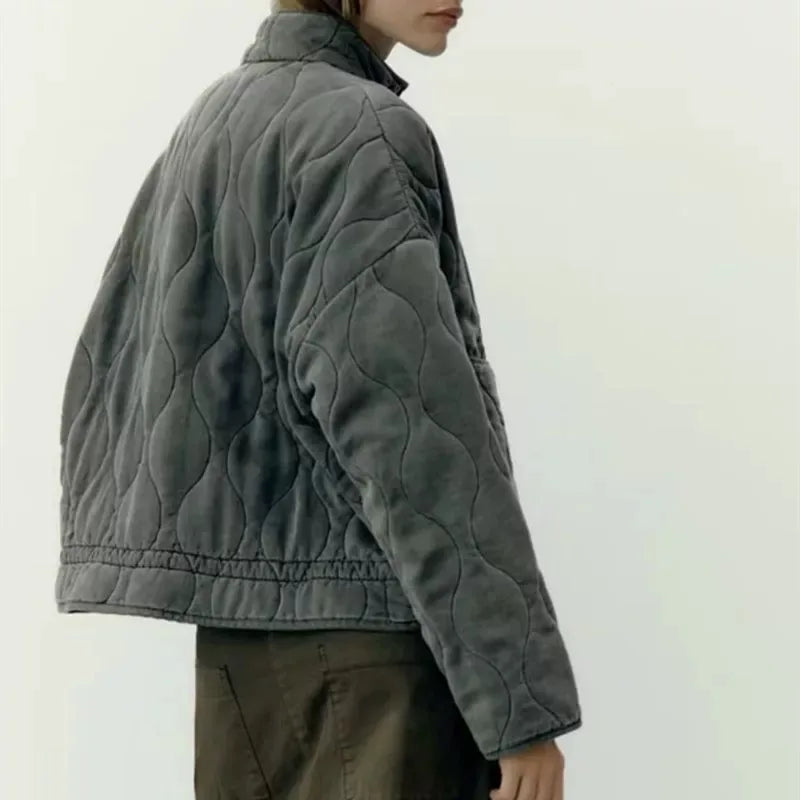 Petra | Women's Vintage Quilted Cotton Puffer Jacket