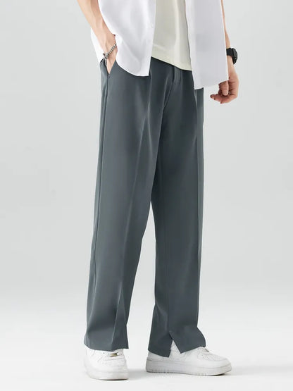 George | Men's Trousers - Straight Leg - Relaxed Fit - Soft Breathable Fabric - Full Length
