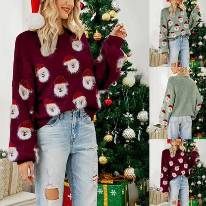 Lucia | Christmas Jumper Day Santa Print Relaxed