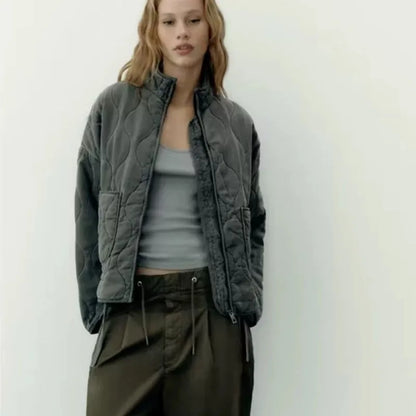 Petra | Women's Vintage Quilted Cotton Puffer Jacket