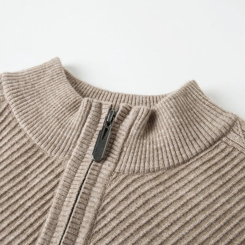 Hartley | Soft Knit Half Zip Sweater Refined Fit
