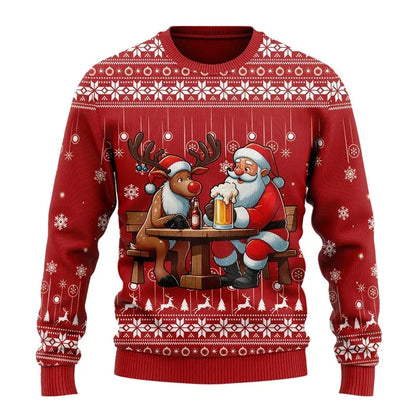 Gaspar | Mens Xmas Jumpers Beer Motif Knit