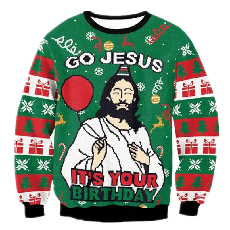 Rudy | Funny Christmas Jumpers Mens Loose Fit