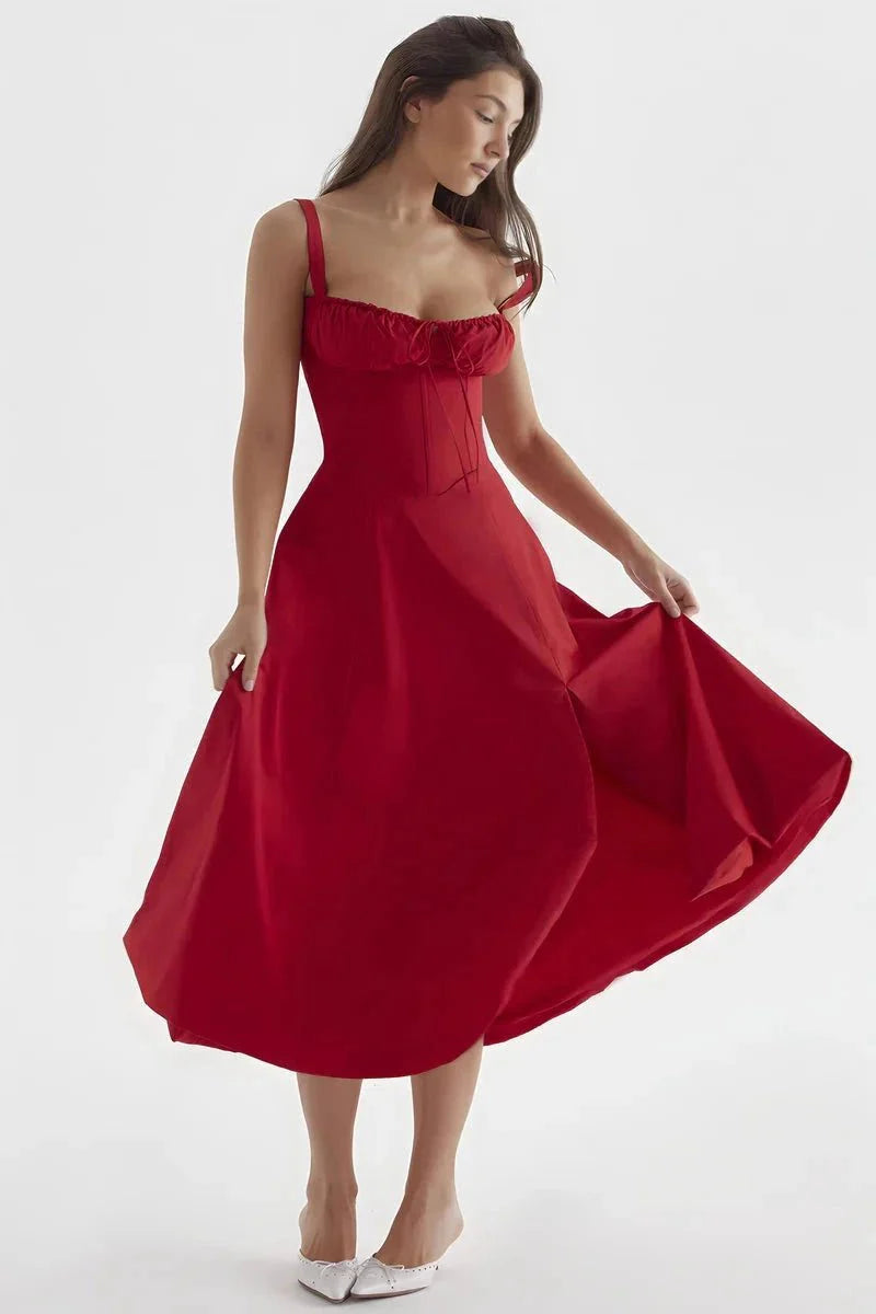 Linsay | Corset Bodycon Midi Dress