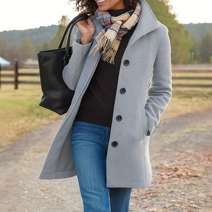 Kim | Women's Elegant Wool Winter Coat