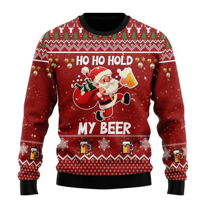 Gaspar | Mens Xmas Jumpers Beer Motif Knit