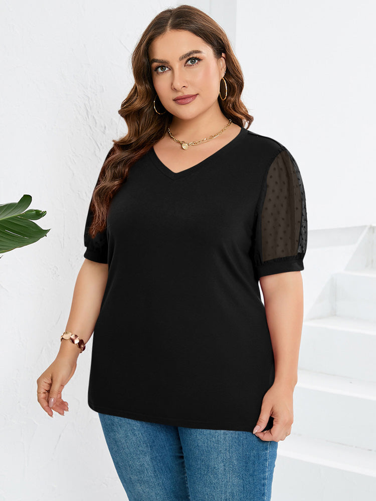 Janne | V-Neck Sleeve Belly Cover Top for Everyday Elegance