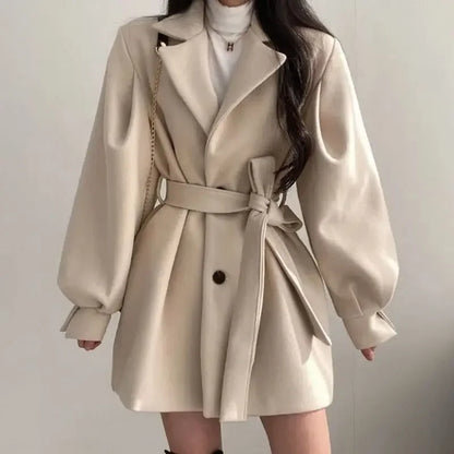 Kara | Women's Belted Wrap Mini Coat