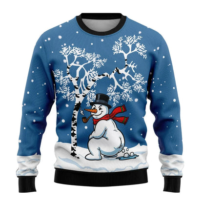 Olaf | Mens Christmas Jumper Snowman Round Neck