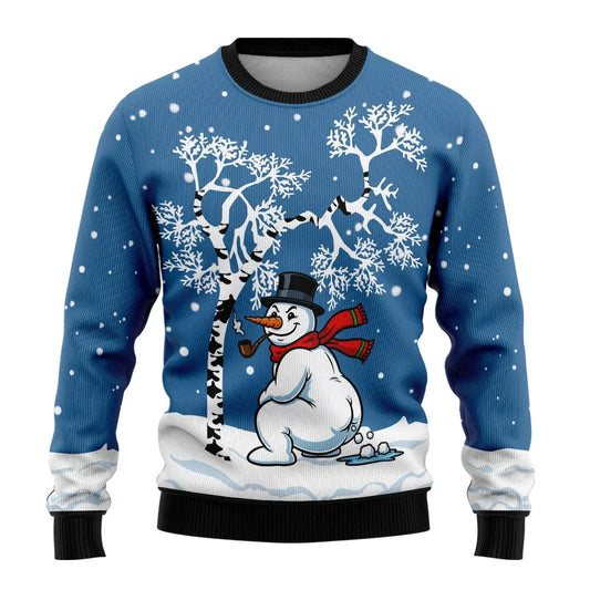 Olaf | Mens Christmas Jumper Snowman Round Neck