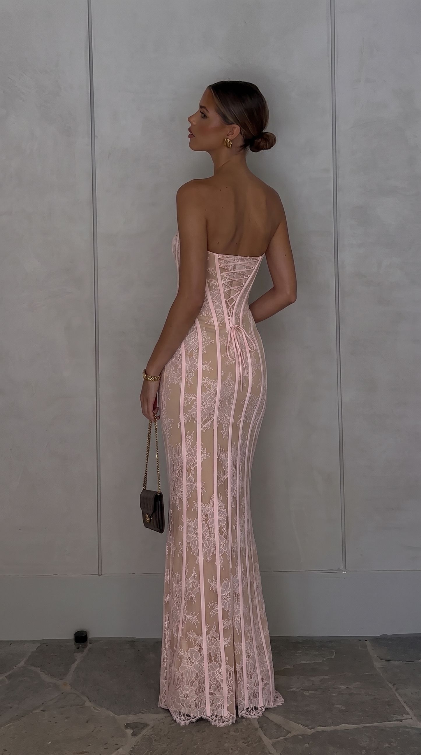 Charlotte | Corset Lace Maxi Dress