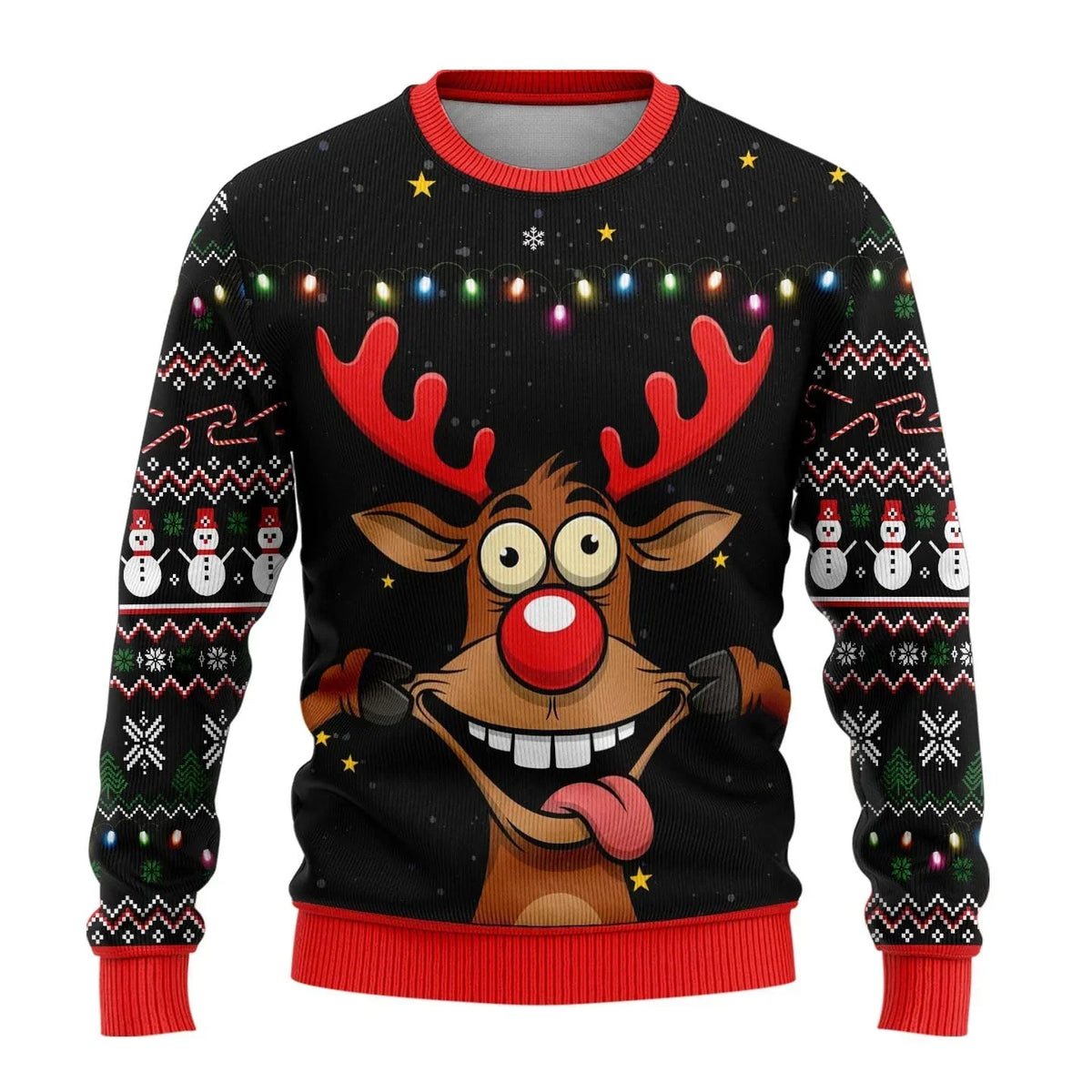 Olaf | Mens Christmas Jumper Snowman Round Neck
