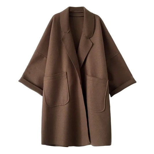 Elodie | Longline Wool-Blend Coat