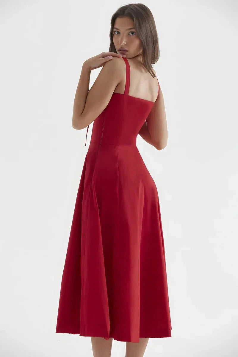 Linsay | Corset Bodycon Midi Dress
