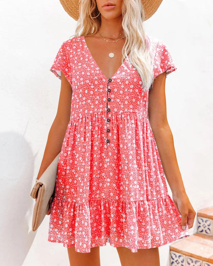 Isla | Women's Loose V-Neck Summer Dress