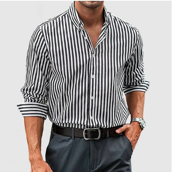 James | Chic Striped Button Shirt