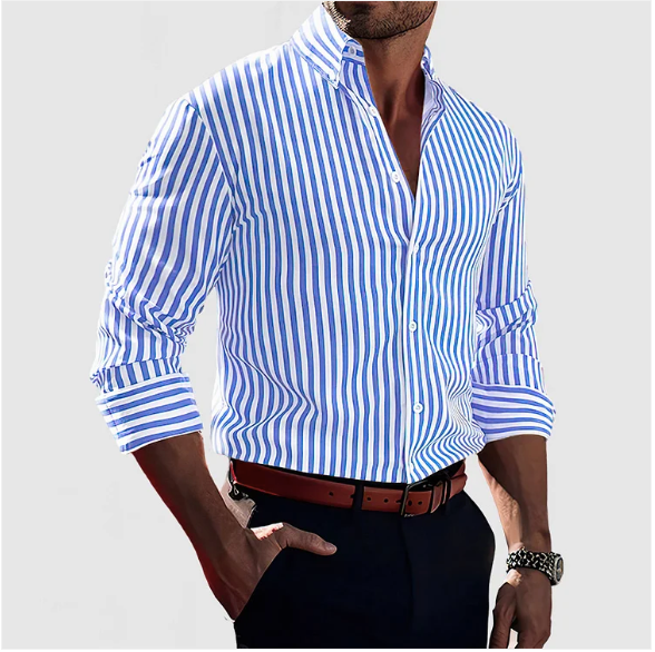 James | Chic Striped Button Shirt