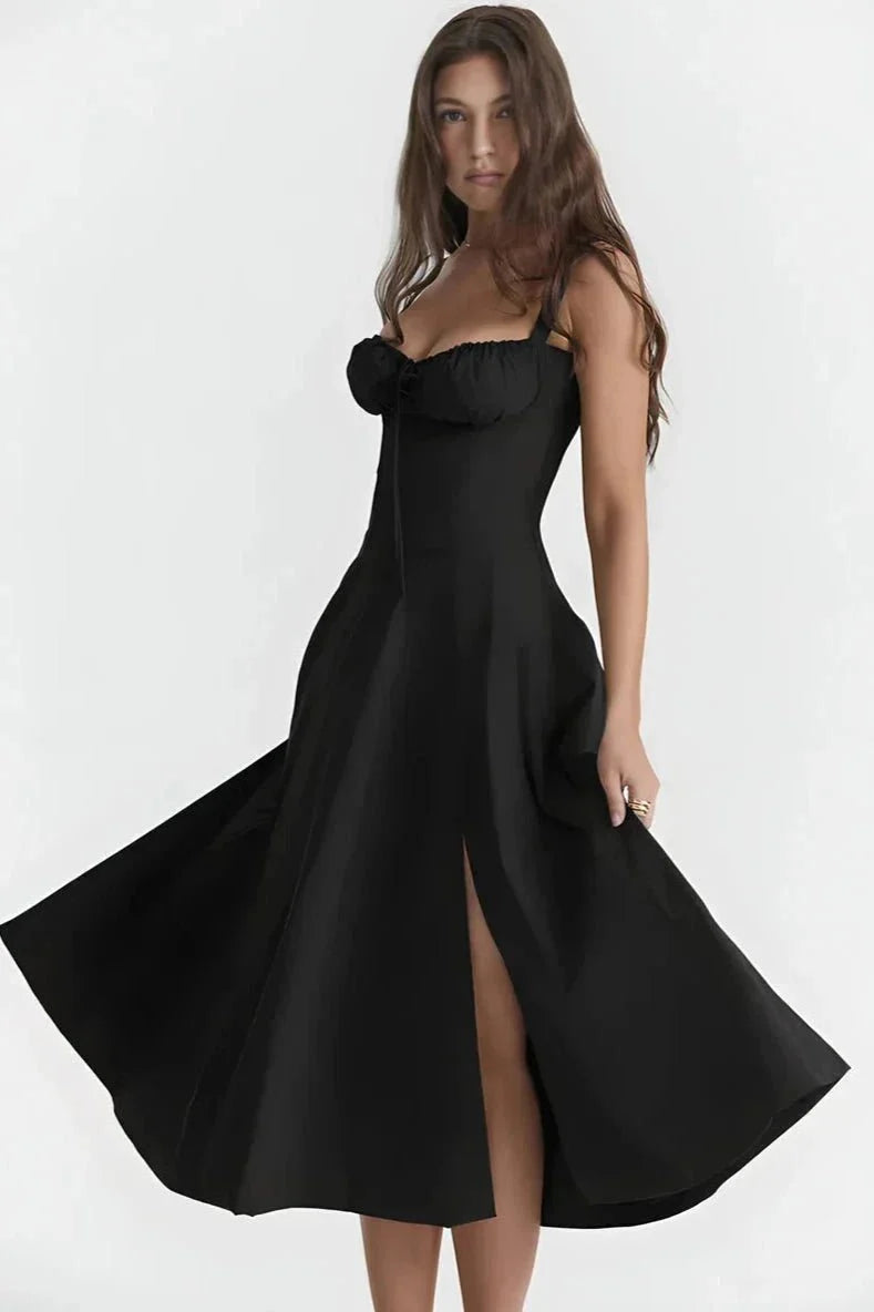 Linsay | Corset Bodycon Midi Dress